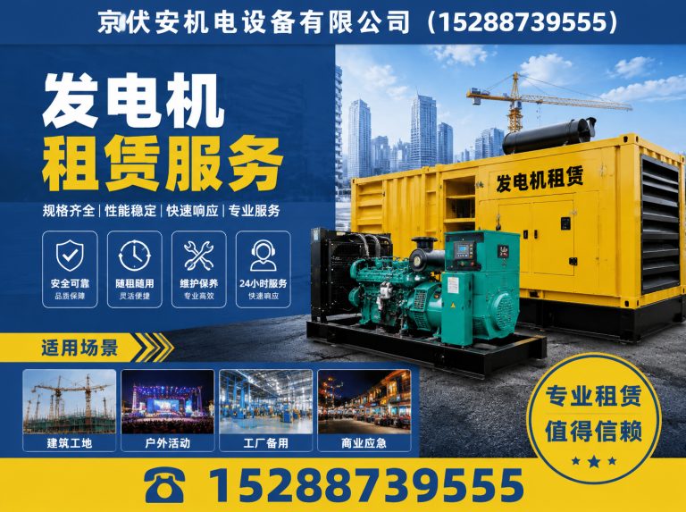 通辽发电机租赁展示图
